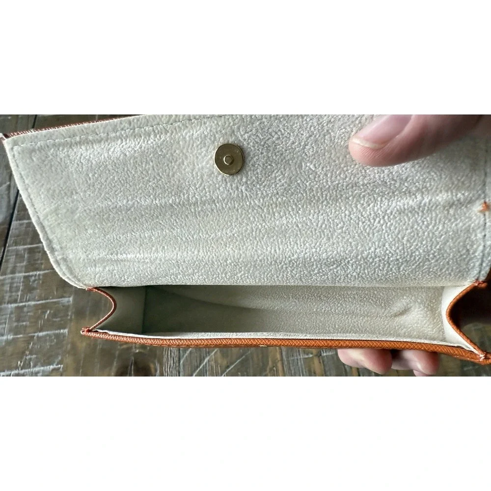 Tory Burch Authentic Eyeglasses Sunglasses Soft Case With Pouch Orange Gold Logo